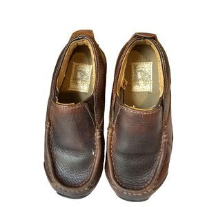 Timberland Toddler Brown Leather Slip Ons Carlsbad Brown